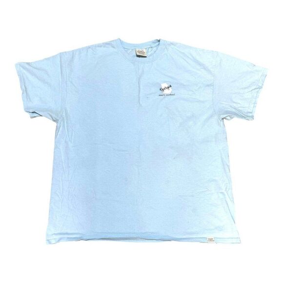 Simply Southern Georgia Map Graphic T-Shirt XXL 100% Cotton Light Blue Peaches - Picture 2 of 8